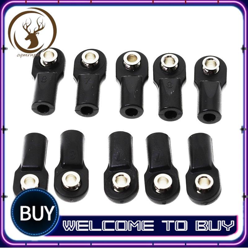 10 ชิ้นพลาสติก Rod End Link Link Link Link Linkage Balls Joint Head สําหรับ 1/10 RC รถ Crawler SCx10