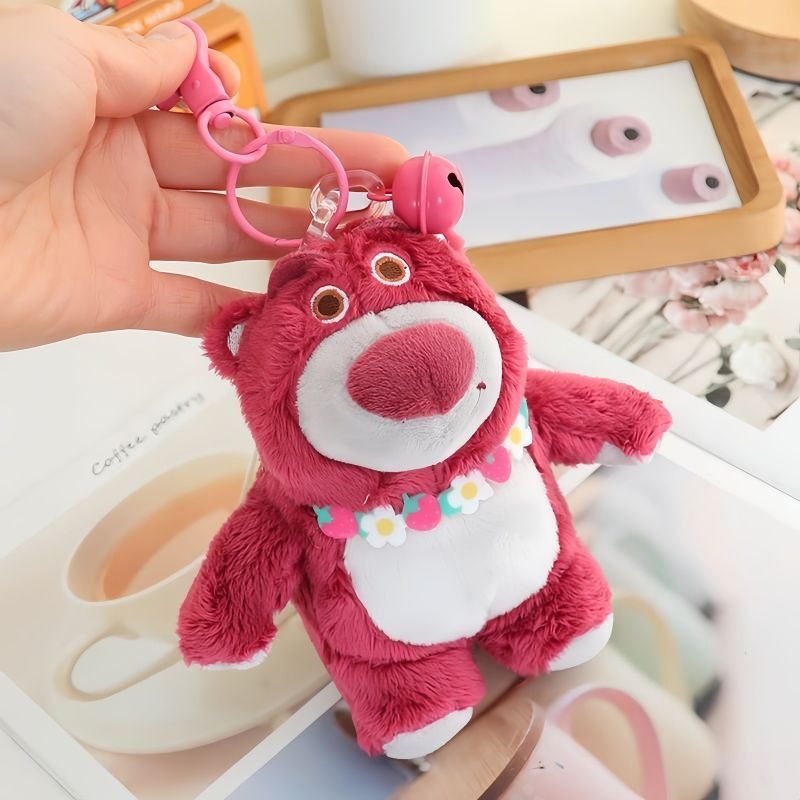 พวงกุญแจ หมีลอตโซ่ สนีย์แท้ หมีตุ๊กตาสตรอเบอร์รี่ ขนาดสูง ≈ 11CM ของขวัญให้แฟน  พร้อมส่งจากไทย - รูปที่ 2