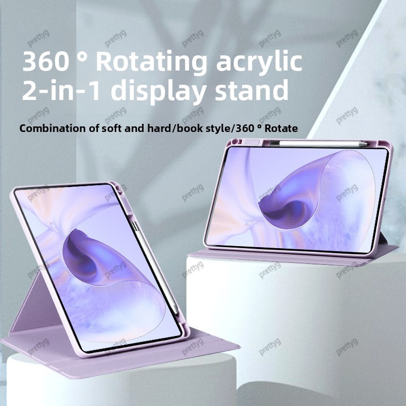 360 หมุนอะคริลิคสําหรับ OPPO Pad 5 Matte Display Edition 12.1 นิ้วแท็บเล็ตที่ใส่ดินสอ Funda Oppo pad air5 12.1 "2025