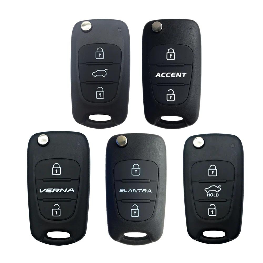 Hindley ใหม่รีโมทคอนโทรลสําหรับ Hyundai I20 I30 IX35 I35 Accent Kia Picanto Sportage K5 3 ปุ่มพับกรณ
