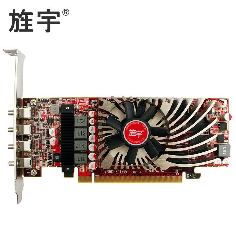【RX560 4GB】การ์ดจอ 4 mDP PRO สำหรับ 4 จอ 4K เปลี่ยนพอร์ตได้