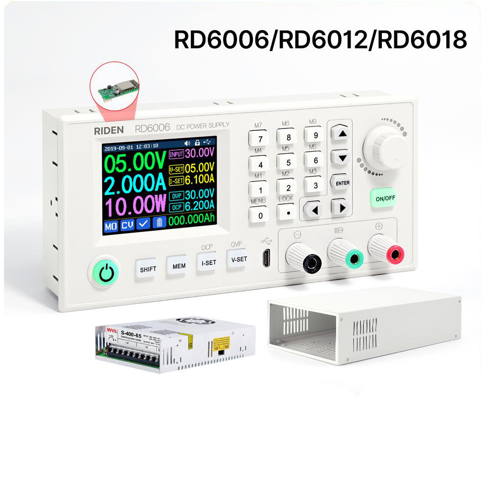 RD6006W RD6012W RD6018W RD6006PW DC DC bench แหล่งจ่ายไฟมัลติมิเตอร์ทั้งชุดไม่ประกอบปรับ Buck โหมด C