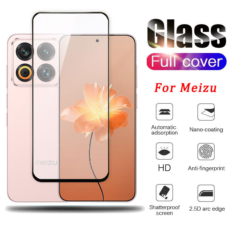 9D กระจกนิรภัยสําหรับ Meizu Mblu 21 หมายเหตุ 22 20 Infinity Classic Pro 16 Lucky 18X 08 5G 4G 2026