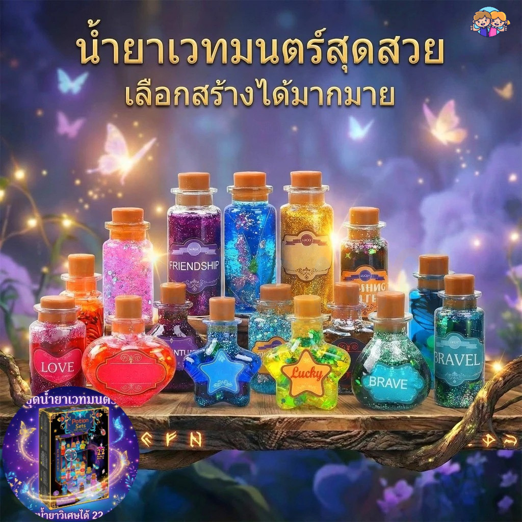 ชุดอุปกรณ์ทดลองวิทยาศาสตร์ DIY สำหรับเด็กอายุ 6-14 ปี - น้ำยาเวทมนตร์ที่ปลอดภัยและปลอดสารพิษ เหมาะสำหรับก/🚚 ส่งไว 🚚