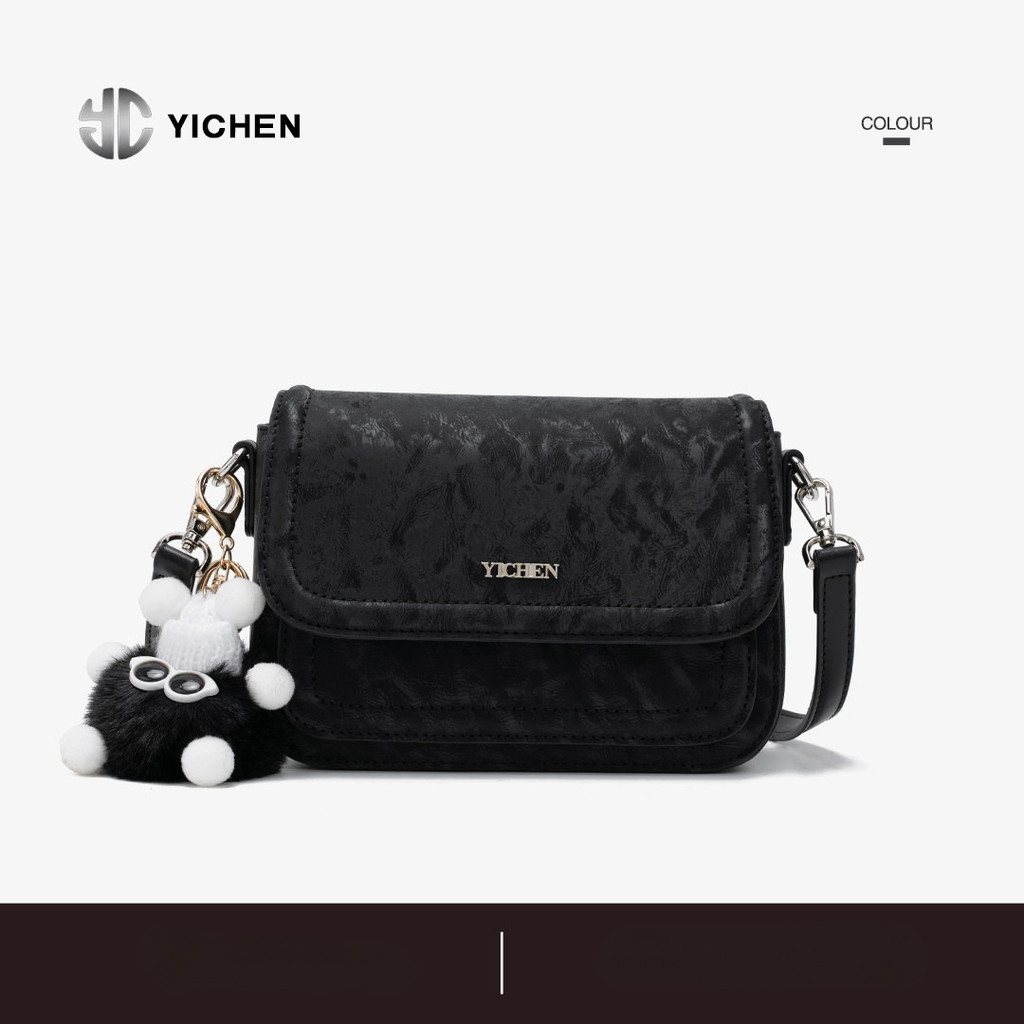 YICHEN กระเป๋าขวางแบบพาสซองดีไซน์หนึ่งไหล่หลายชั้น สไตล์Twilight Forest สำหรับ 여성