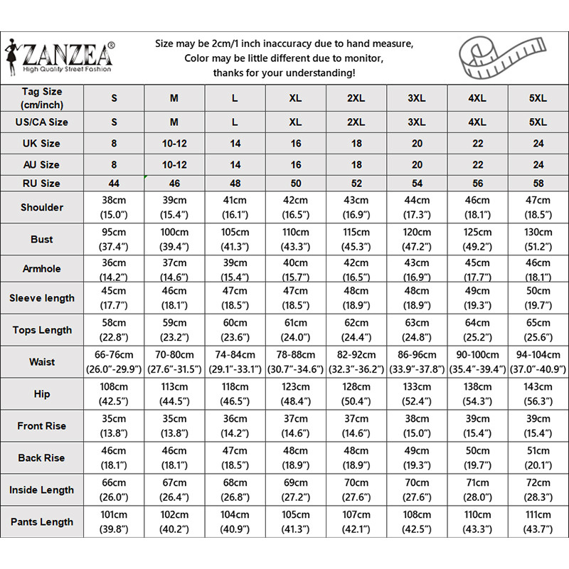 ZANZEA ชุดสำหรับผู้หญิงสไตล์เกาหลี แขน3/4 อายยางยืด ขาทรงกว้าง ชุดสองชิ้นสำหรับใส่วันธรรมดาหรือพักผ่อน ราคา ถูกที่สุด ดีลบีเคเค แกลเลอรีภาพที่ 2