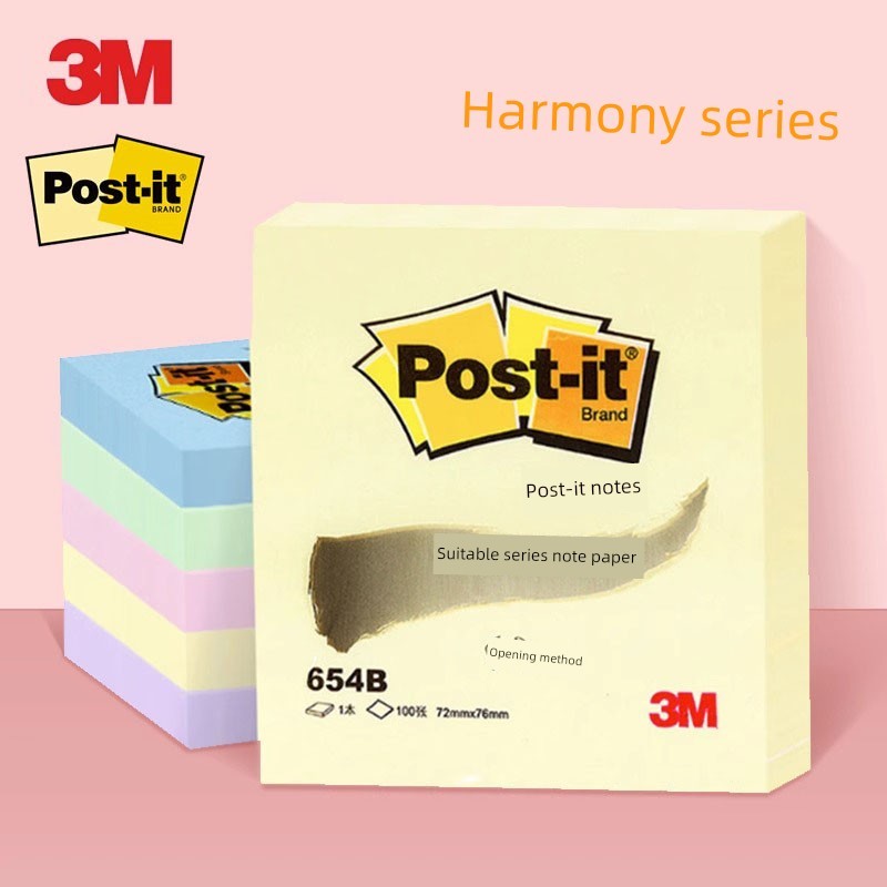 postit postit น่ารัก ชุดที่เหมาะสม3M ของอเมริกาสติกเกอร์โพสต์อิทเครื่องเขียนสำหรับนักเรียนสติกเกอร์ 