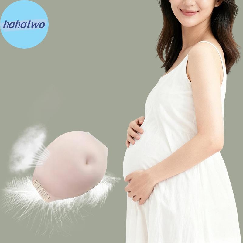 Ha ปลอมการตั้งครรภ์ Belly Breathable นุ่มน้ําหนักเบาเหมือนจริงสวมใส่ปลอม Belly Bump สําหรับเล่นการตั้งครรภ์ประดิษฐ์ Belly TH