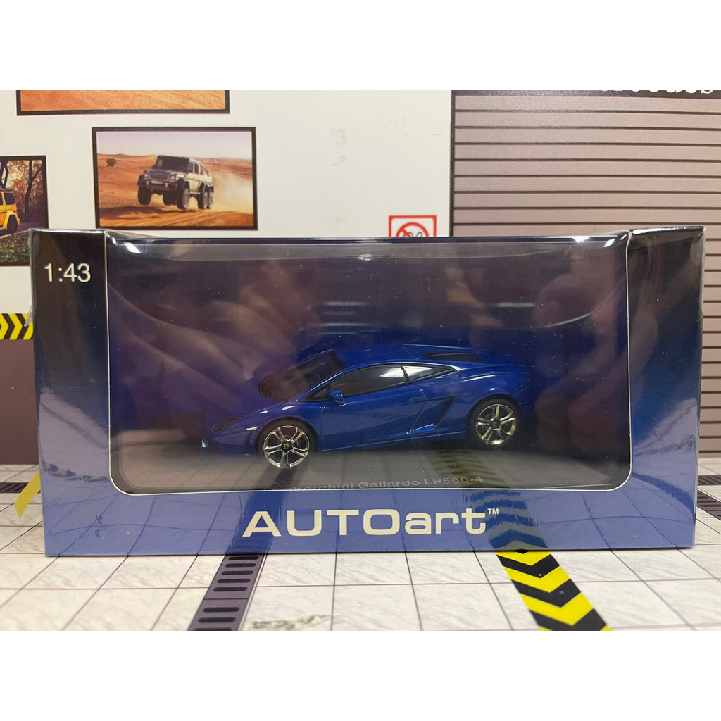 1/43 autoart autoart autoart Lamborghini Galado lp560-4 สีฟ้า