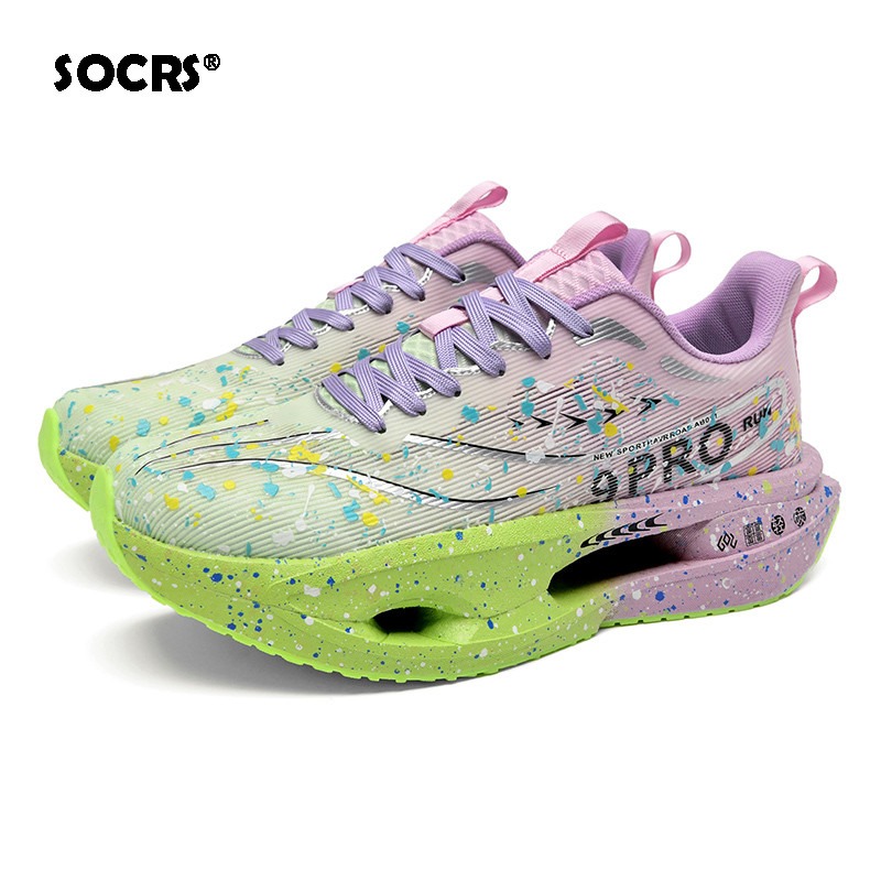 SOCRS 2026 รองเท้าวิ่ง Unisex น้ำหนักเบาที่ยืดหยุ่นสูง สำหรับเด็กและผู้ใหญ่ ขนาด 33-44
