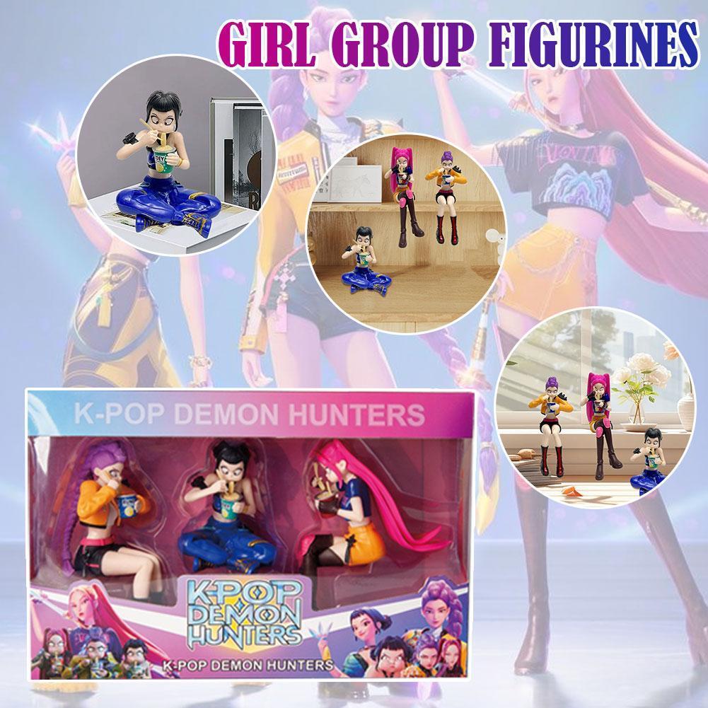 K-pop Demon Hunters สาว Group Figurines Huntr/x Rumi โต๊ะเครื่องประดับจอแสดงผล Figurine สําหรับ I9r6