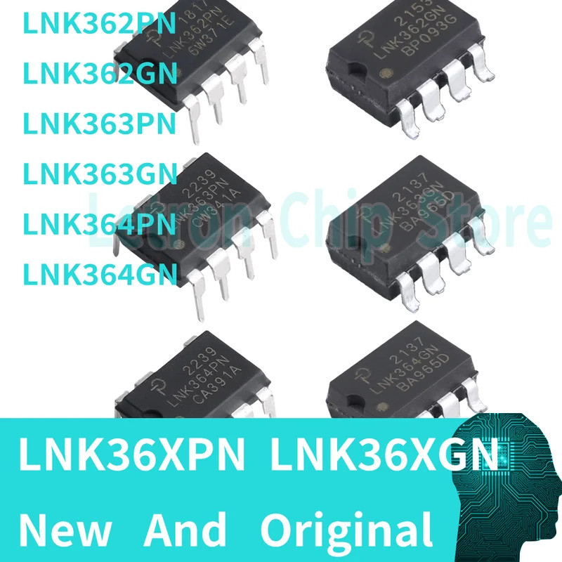 5PCS LNK362PN LNK362GN LNK363PN LNK363GN LNK364PN LNK364GN-TL IC Power Chip