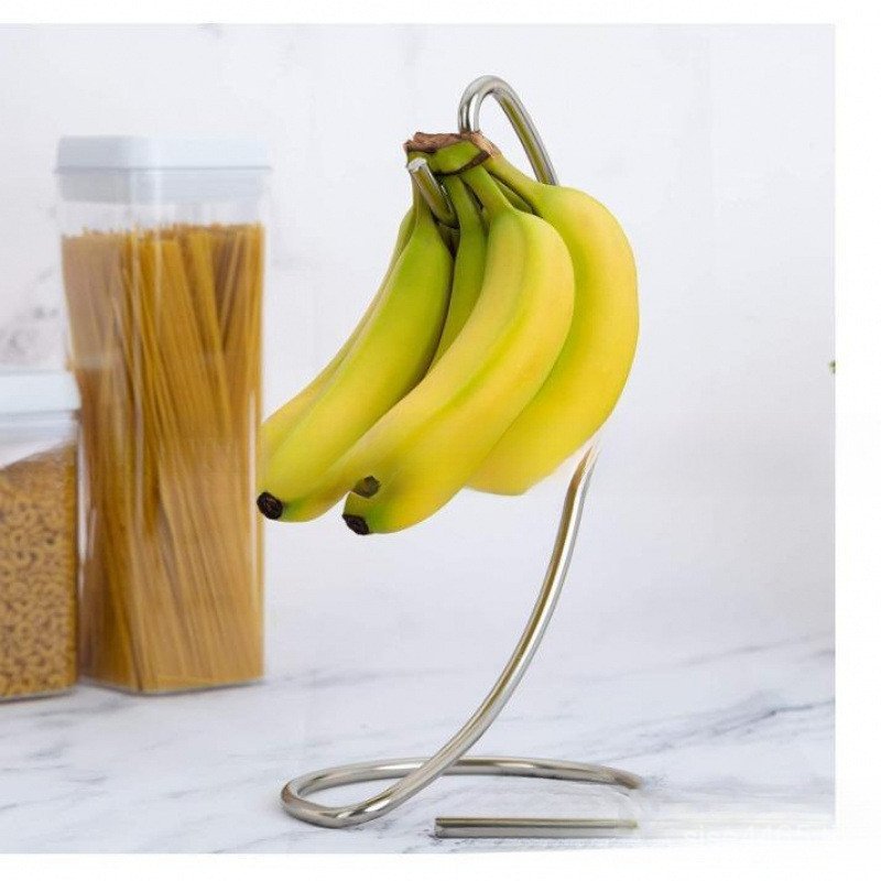 Simple Nordic Hook Hanging Basket Rack Fruit Basket Popular Banana Storage Fruit Wire AYMH