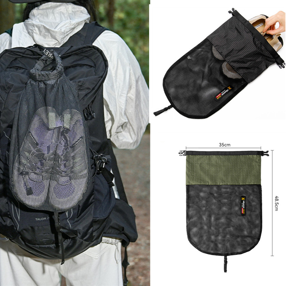 HIKEMAN Dyneema กระเป๋าเป้สะพายหลังขยายได้สำหรับเก็บรองเท้