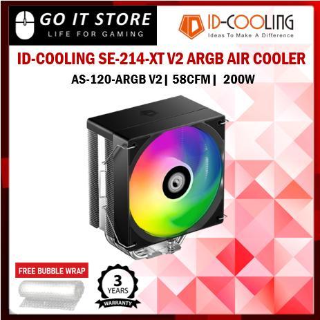 ID-COOLING SE-214-XT V2 ARGB AIR COOLER 4 ท่อความร้อน single tower ARGB light