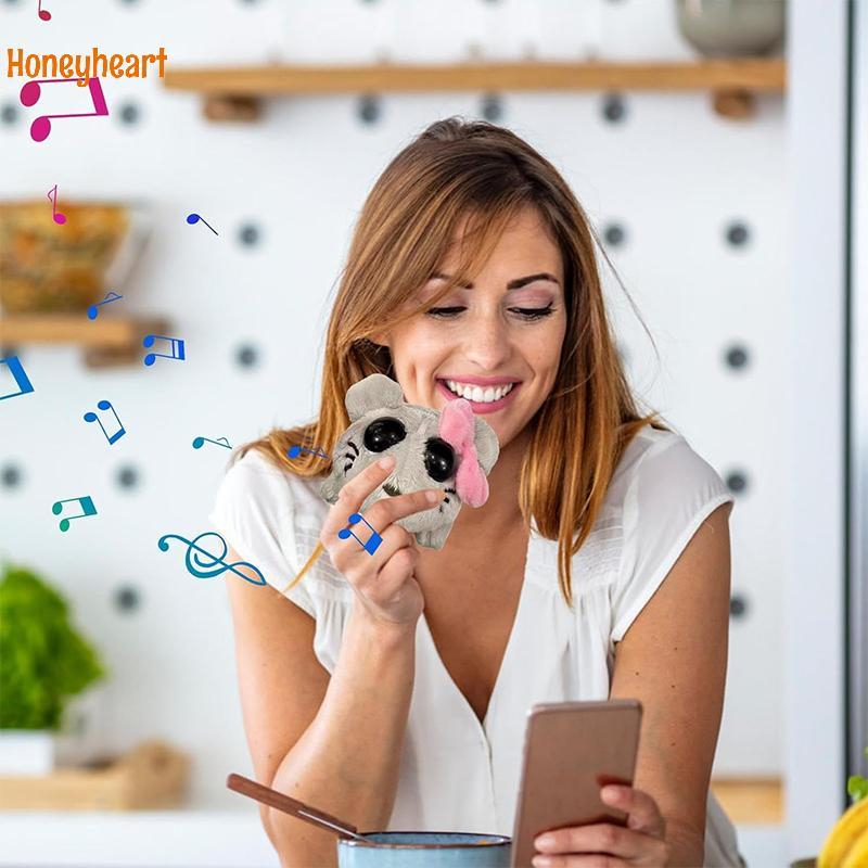 <Honeyheart>Sad Hamster Plush Toys Music Sad Hamster Meme Plush ในตัวเสียงไวโอลินตุ๊กตาสัตว์ตุ๊กตาสํ