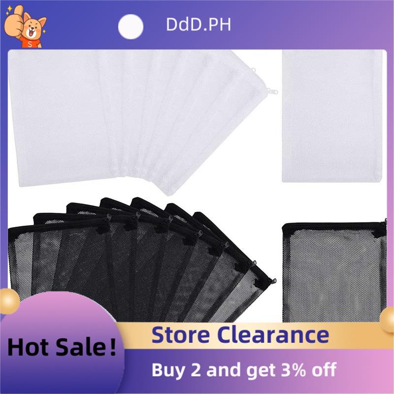 16 ชิ้น Aquarium Mesh Media Filter Bags, Nylon Media Filter Mesh Bags with Zipper (สําหรับ Particula
