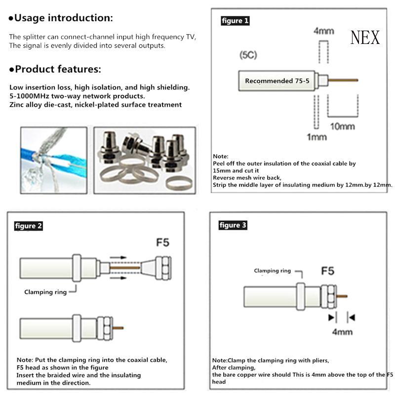 6Way 20DB Antenna Signal Amplifier Signal Booster Splitter for Digtal TV Box