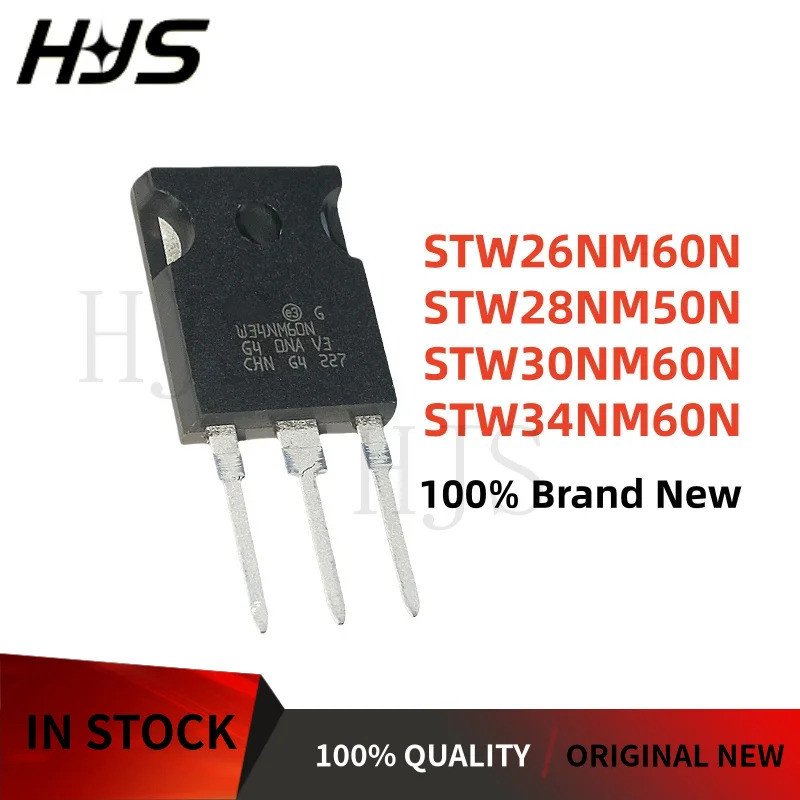 5PCS 26NM60N W26NM60N 28NM50N W28NM50N 30NM60N TO-247 W30NM60N W34NM60N STW26NM60N STW28NM50N ทรานซิ