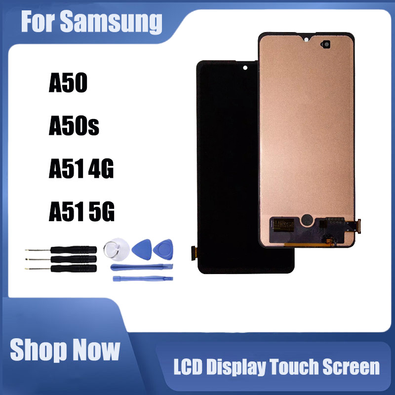 สําหรับ Samsung Galaxy A50 A50s A51 4G A51 5G จอแสดงผล LCD หน้าจอสัมผัสเปลี่ยน