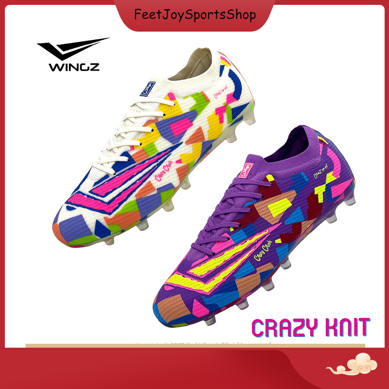 รองเท้าฟุตบอล หุ้มข้อ WINGZ รุ่น Crazy Crush / Crazy Knit