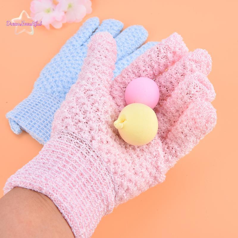 <DBFl-t> Peeling Exfoliating Mitt Glove สําหรับถุงมือขัดอาบน้ําฟองน้ํา SPA Bath Glove ใหม่