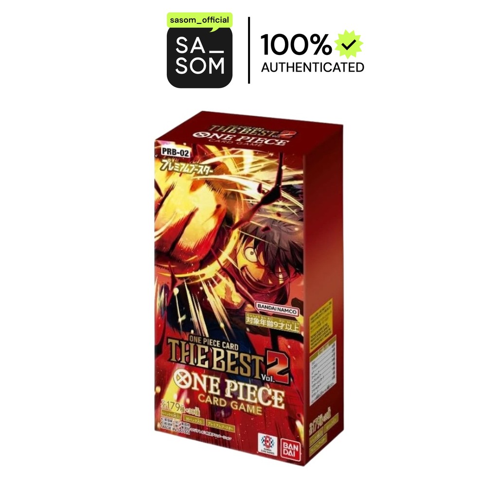 One Piece Card Game Premium Booster Box - The Best Vol.2 (PRB-02) | ของแท้ ตรวจสอบโดย SASOM