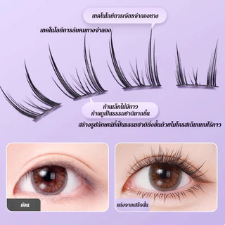 ซีรีส์สัตว์ ขนตาปลอม+แหนบฟรี 3D มีกาวในตัว ไม่ต้องใช้กาว ขยายตา ติดทน ใช้ซ้ำได้ เหมาะสำหรับมือใหม่ 36/60 ช่อ/กล่อง