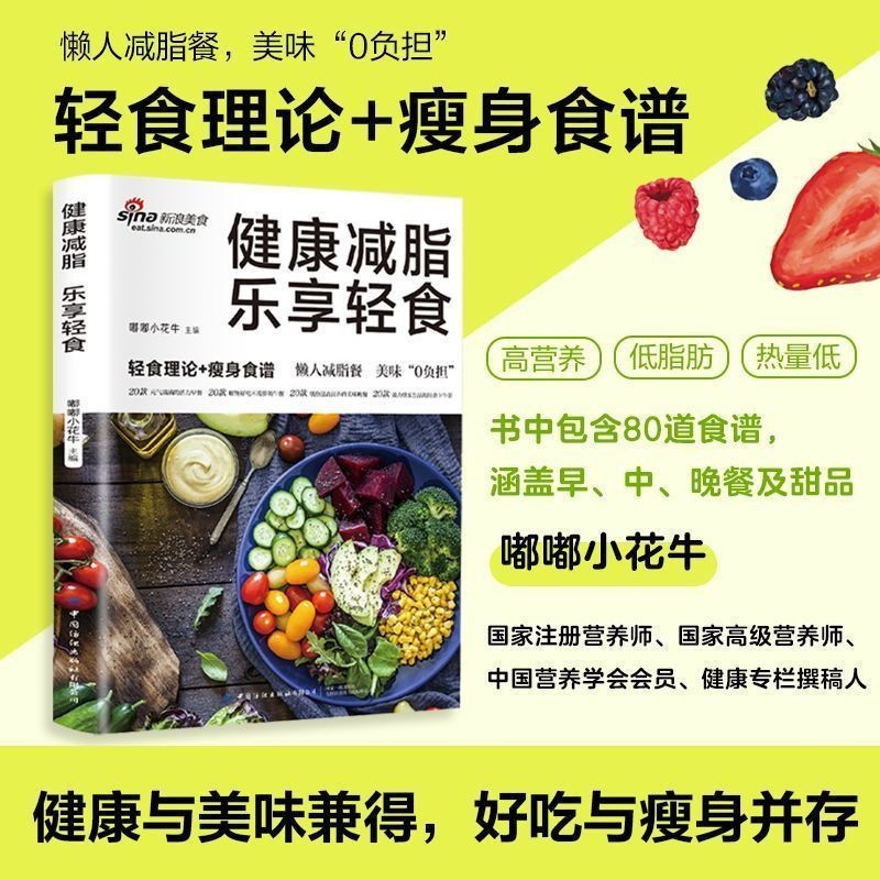 Healthy Fat-Reduction Happy Enjoy Light Food Color Map High Nutritious Low Fat Calories Low Fat-Redu