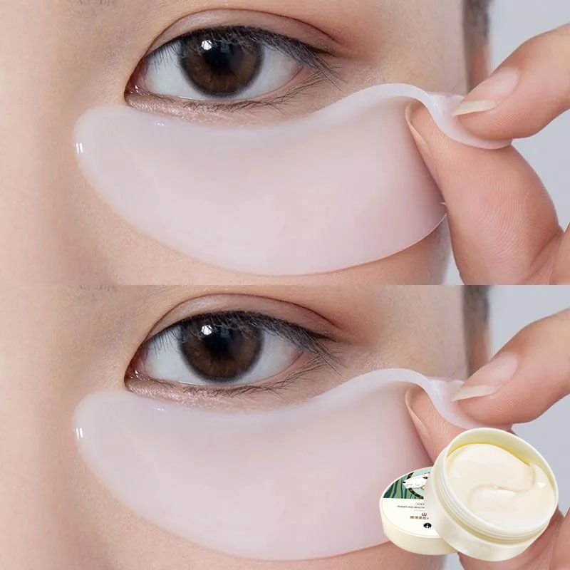 A New Product[Buy One Get One Free60]Goat Milk Eye Mask Eye Cream Dark Circles Wrinkles Eye Bags Hyd