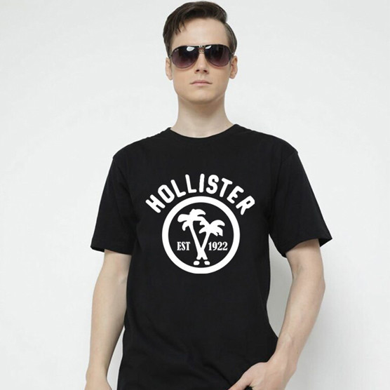 Summer HOLLISTER Casual เสื้อยืด Unisex Cotton top