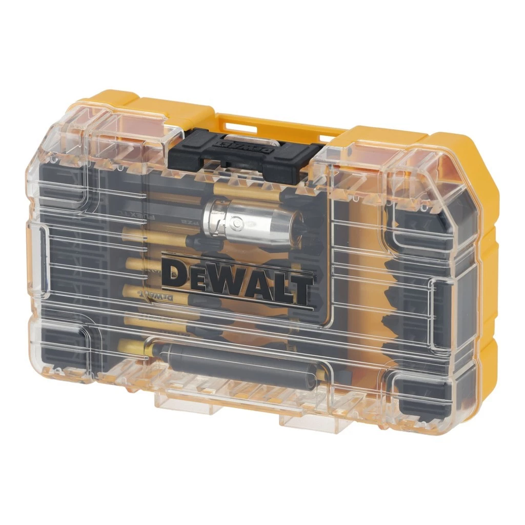 DEWALT ชุดดอกไขควง พร้อมข้อต่อเสริมแม่เหล็ก 37ชิ้น DT70731T เครื่องมือช่าง ดอกไขควง ดอกไขควงยาว ดอกไขควง DT70731T-QZ