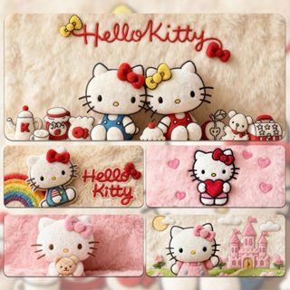 HelloKitty แผ่นรองเมาส์ขนาดใหญ่น่ารักการ์ตูนสาวหอพักสายรัดข้…