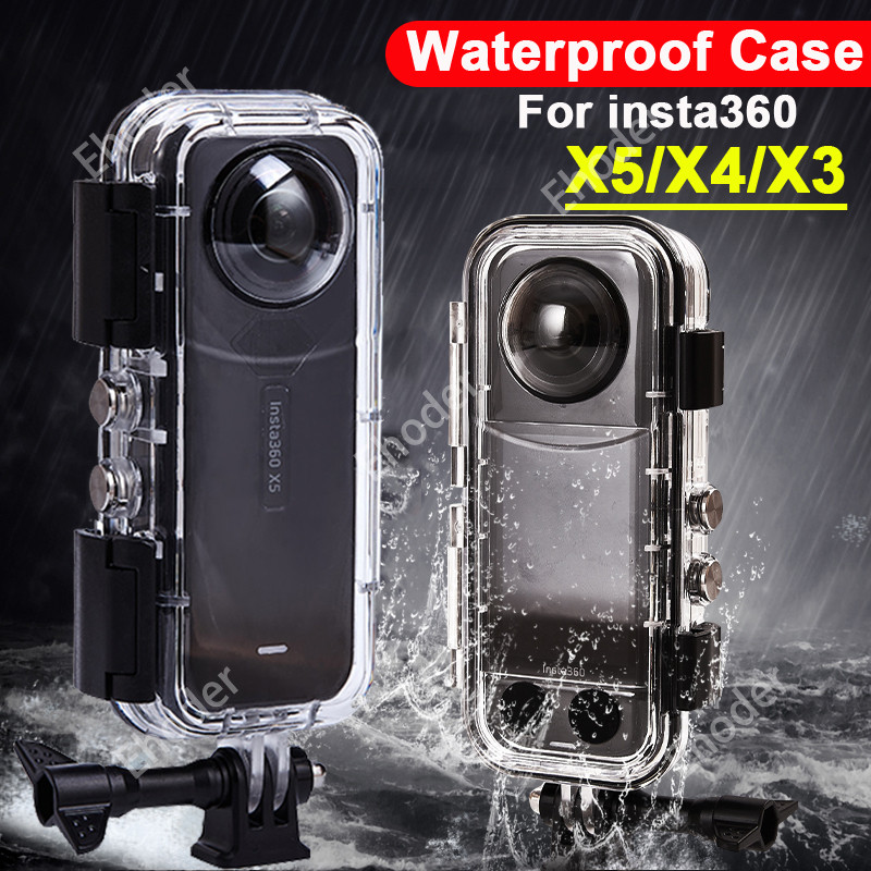 สําหรับ Insta360 X6 X5 X4 X3 กันน้ํา 60M ดําน้ําลึกใต้น้ําสําหรับ insta 360X6 360X5 360X4 360X3 กล้อ