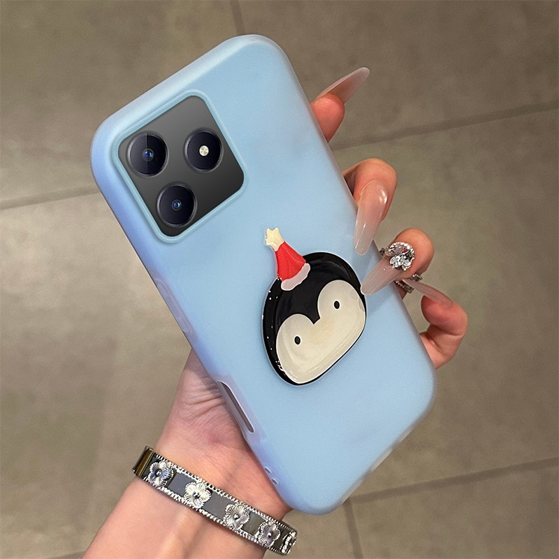 Jelly สี 2 in 1 สําหรับ realme C63 C53 C51 c61 4g REALME note 50 60 70 60x เคสโทรศัพท์กันกระแทกออกแบ