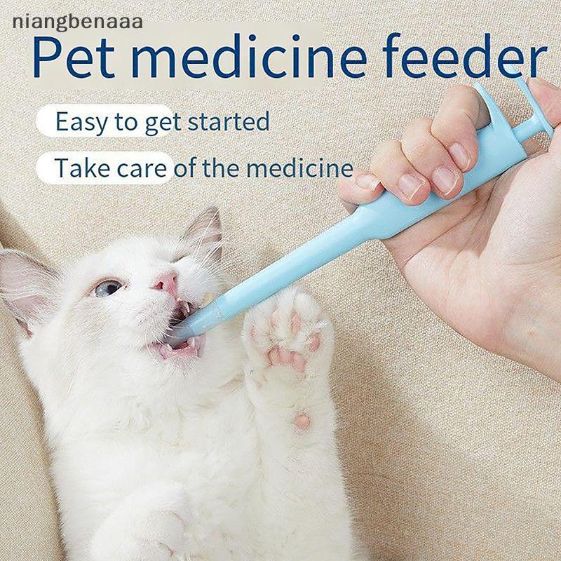 (niangbenaaa) เครื่องป้อนยามือถือมัลติฟังก์ชั่น Pill Shooter แมวสุนัข Dispenser Medical Feeding เครื่องมือสําหรับแมวสุนัขสัตว์เลี้ยงอุปกรณ์ใหม่