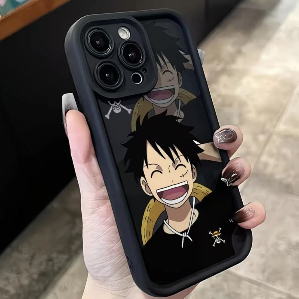 เคส OPPO A58 4G A77S A57 5G 2022 A55 4G A57 4G 2022 A77 4G A76 A96 A77 5G เคส เชลล์อะนิเมะหัวเราะ Ro