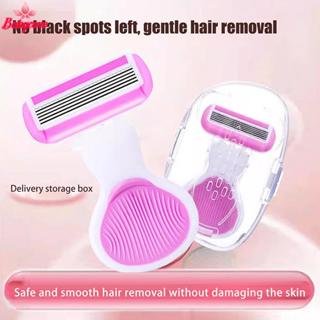  ผู้หญิงมีดโกนความปลอดภัย 1 ชิ้นสแตนเลสคู่มือเคราโกนใบมีดผม …