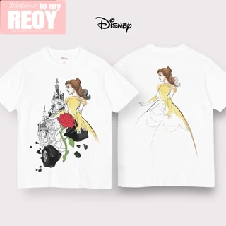 disney เสื้อยึด ผ้าเทคโนโลยี Sorona จากอเมริกา พิมพ์ลาย ariel เสื้อยืด oversize เหมาะ ผู้หญิง และ ผู้ชาย #63