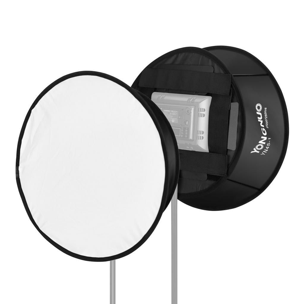 Yohooo YONGNUO YN45-1 45 ซม./18in Round Softbox Diffuser พับพร้อมกระเป๋าถือสําหรับ YN300/YN300 II/ Y
