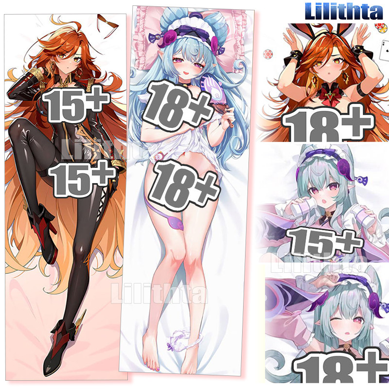 Dakimakura ปลอกหมอน Genshin Impact Yumemizuki Mizuki และ Mawika Body-pillow Cover Custom Made