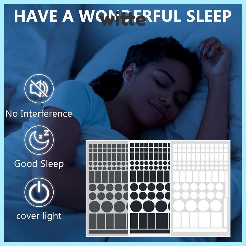 WITTE สติ๊กเกอร์ลดแสงไฟ,สีดํา LED ครอบคลุมบล็อกไฟ LED การปิดกั้นสติกเกอร์,ใช้งานง่าย Great Adhesion Strength Shading หลีกเลี่ยงสติกเกอร์ทึบแสง