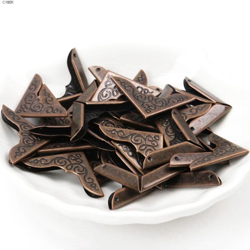 CYBER Corner Brackets Metal Practical Photo Frame Book Notebook Jewelry Box Menu Folder