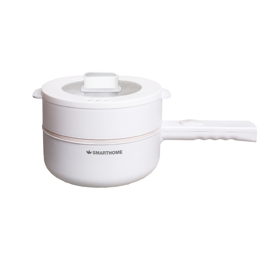 SMARTHOME 1.6L หม้อไฟฟ้า อเนกประสงค์ หม้อชาบู เคลือบเซรามิค อาหารไม่ติดหม้อ 800W พร้อมซึ้งนึ่ง รุ่น SFP802 ราคา ถูกที่สุด ดีลบีเคเค แกลเลอรีภาพที่ 4