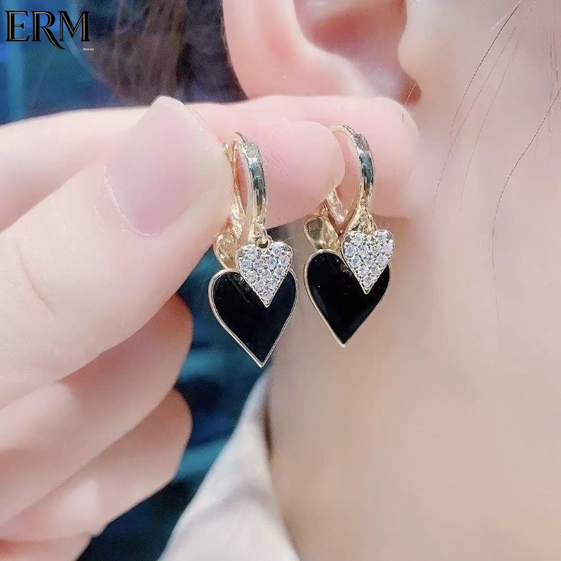 ต่างหู Spade Queen Heart แบบ premium hypoallergenic สำหรับวันdailyและโอกาสพิเศษ