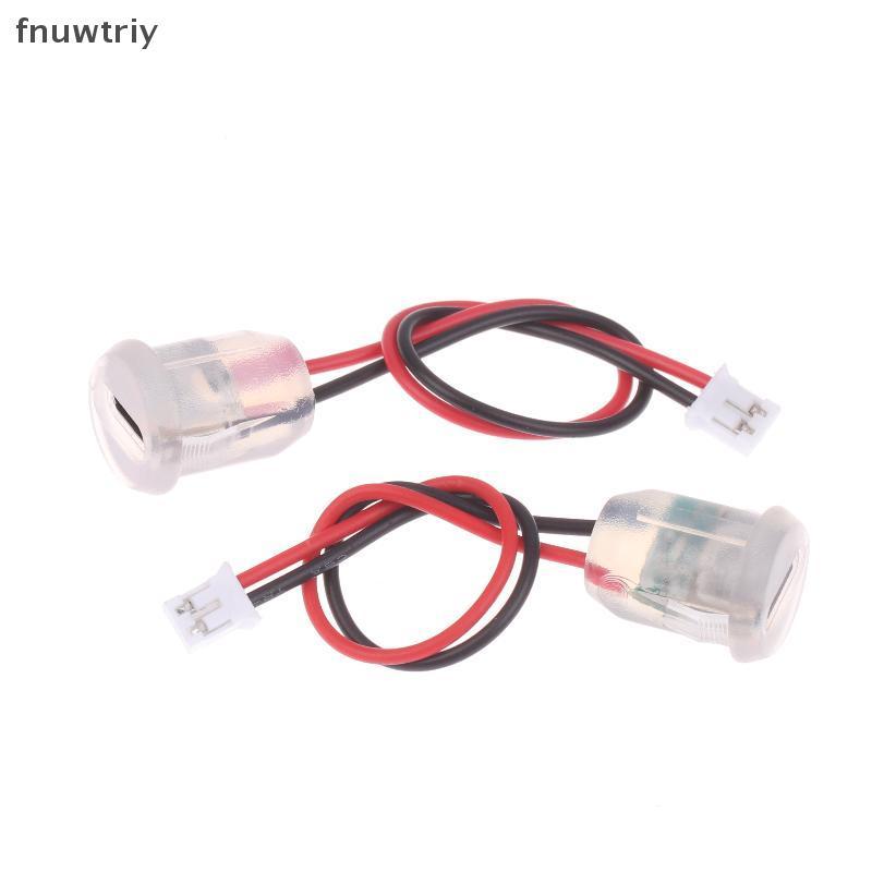 [fnuwtriy] 1/3/5 ชิ้น Type C หญิง Soet Ja Connectors กันน้ํา 2 สายผมเปียพร้อมไฟ LED 3A 5V Fast Charg