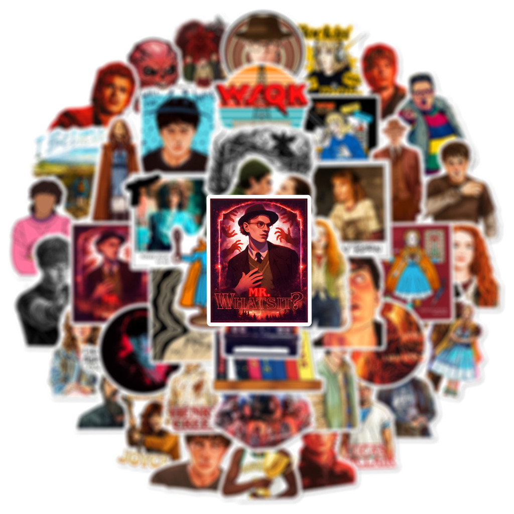 สติกเกอร์ Stranger Things 5 รวม 60ชิ้น กันน้ำ สำหรับตกแต่ง กระเป๋าเดินทาง โน้ตบุ๊ก Stranger Things 5 Waterproof Sticker - รูปที่ 4