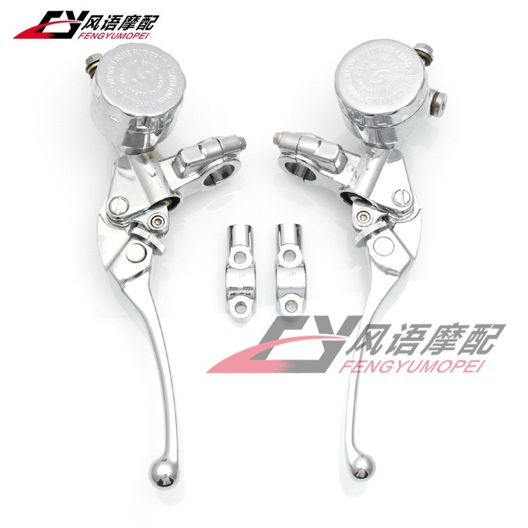 เหมาะสําหรับ Honda Retro Stick King 400 CB400SS CL400 Xinyuan 400 ดัดแปลงคลัทช์เบรคปั๊มด้านบนไฟฟ้า