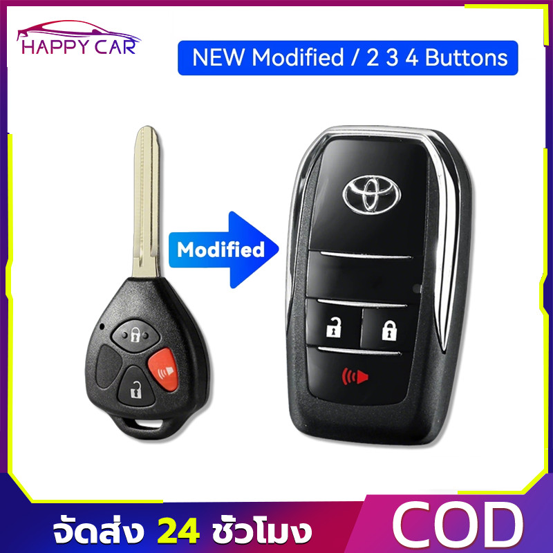 COD กุญแจรีโมท ที่ใส่กุญแจพับ รุ่นเก่า COROLLA CAMRY RAV4 REIZ เปลือกกุญแจพับดัดแปลงแบบตรง