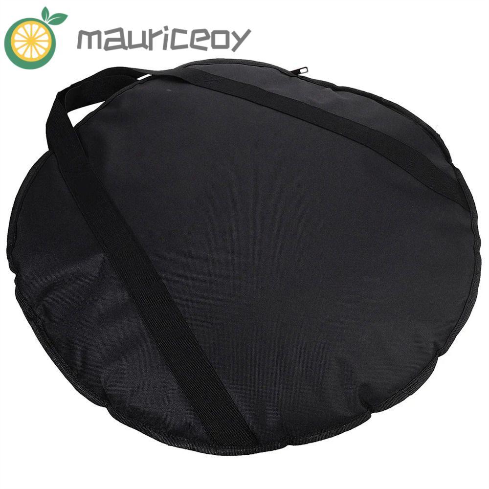 MAURICEOYA กระเป๋าฉาบ, กันน้ําพกพาจับ Cymbal Storage Case, การป้องกันที่สมบูรณ์แบบสองชั้นรอบผ้า Oxford Cymbal Gig กระเป๋าเครื่องมือ
